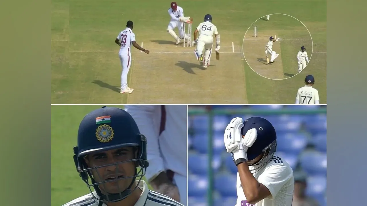 गिल की 'चूक' ने यशस्वी को दोहरे शतक से रोका, 175 रन बनाकर लौटे पवेलियन