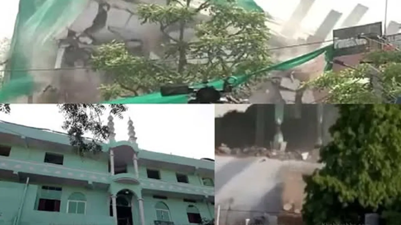 जयपुर में 45 साल पुरानी नूरानी मस्जिद पर चला बुलडोज़र, मोबाइल नेटवर्क ठप, 3000 पुलिसकर्मी तैनात 