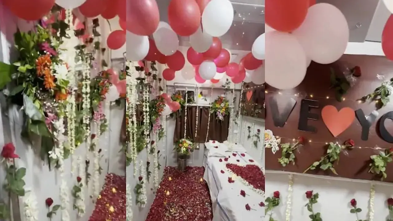 ट्रेन के 'सुहागरात' कोच को लेकर हंगामा, वीडियो वायरल होने के बाद टीसी सस्पेंड