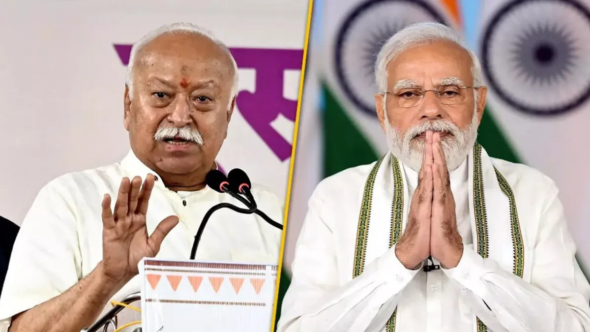 'राष्ट्र निर्माण पर जोर', PM मोदी ने RSS प्रमुख मोहन भागवत के संबोधन की तारीफ की