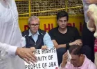 दिल्ली में नेशनल कॉन्फ्रेंस का प्रदर्शन, कहा- 'सरकार का वादा अब भी अधूरा'
