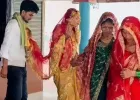 अमरोहा: 1 दूल्हा, 3 दुल्हनें! रील बनाने वाली तीन बहनों ने एक ही कैमरामैन से की शादी