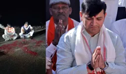 मंत्री के आने से पहले कांग्रेस MLA ने सड़क का शिलान्यास किया