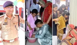 SP मोहम्मद मुश्ताक ने घर पर किया 'कन्या पूजन', पत्नी के साथ हर विधि-विधान का किया पालन, लोगों ने कहा- ‘यही है असली भारत’