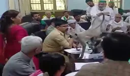 बागपत: मीटिंग में जब अचानक पहुंचा 'VIP' बंदर, DM मैडम ने छोड़ दी अपनी कुर्सी और बोलीं- इधर बैठ जाओ