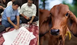 सूरत: गौमाता को राष्ट्रमाता घोषित करने की मांग को लेकर सबसे बड़ा अभियान शुरू…कपड़ा कारोबारियों ने खून से मोदी को लिखा पत्र