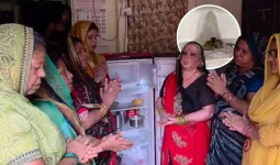 आगरा: घर के फ्रिज में दिखी बर्फ की शिवलिंग जैसी आकृति, दर्शन के लिए उमड़ी श्रद्धालुओं की भीड़