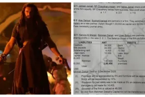 एग्जाम पेपर में भी आ गया 'धुरंधर 2', एकाउंट्स के सवाल में आये फ़िल्मी किरदारों के नाम