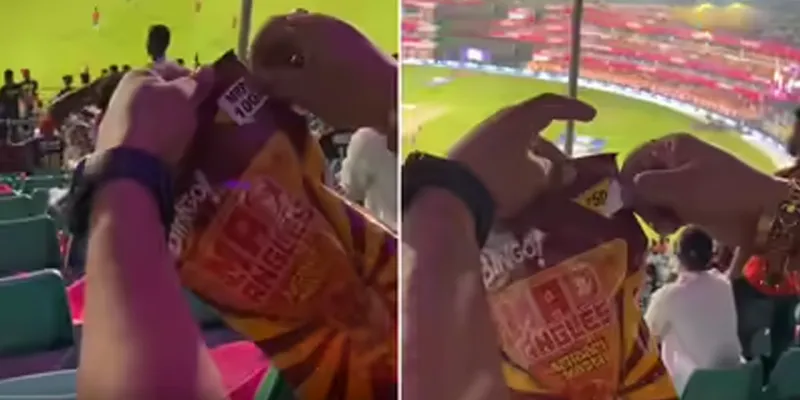 आईपीएल में ₹50 की चिप्स को ₹100 का देख लोग भड़के 